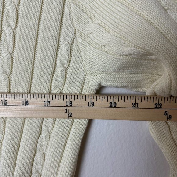 John Galt White Ida Cable Knit Sweater - Picture 9 of 11